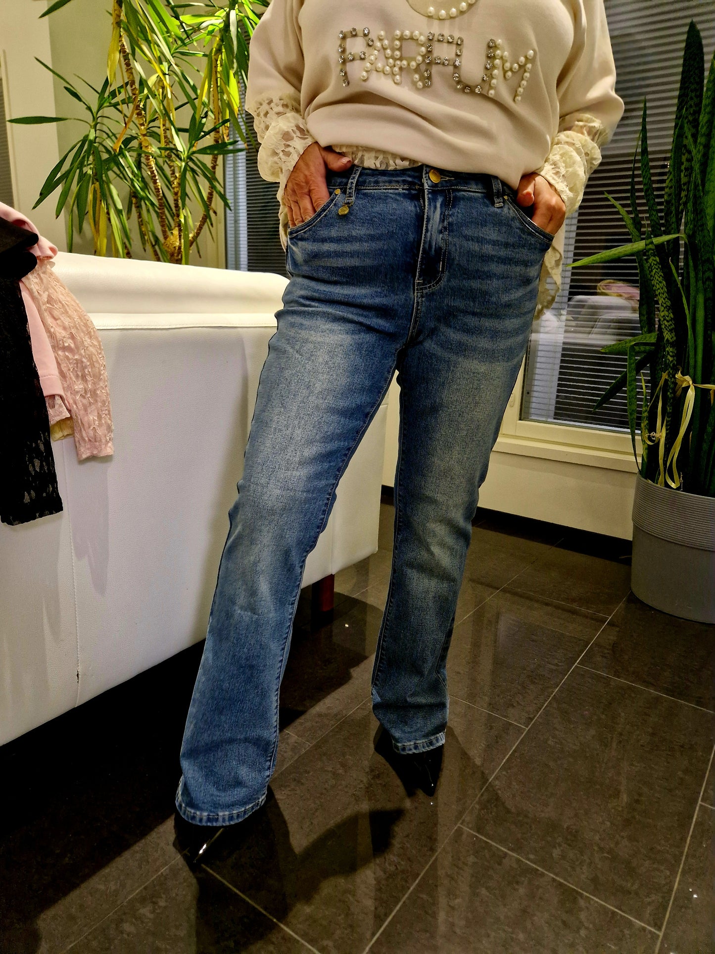 Brook bootleg farkku  pesty sininen