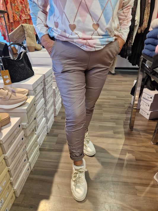 Stretch keinonahkahousu fango