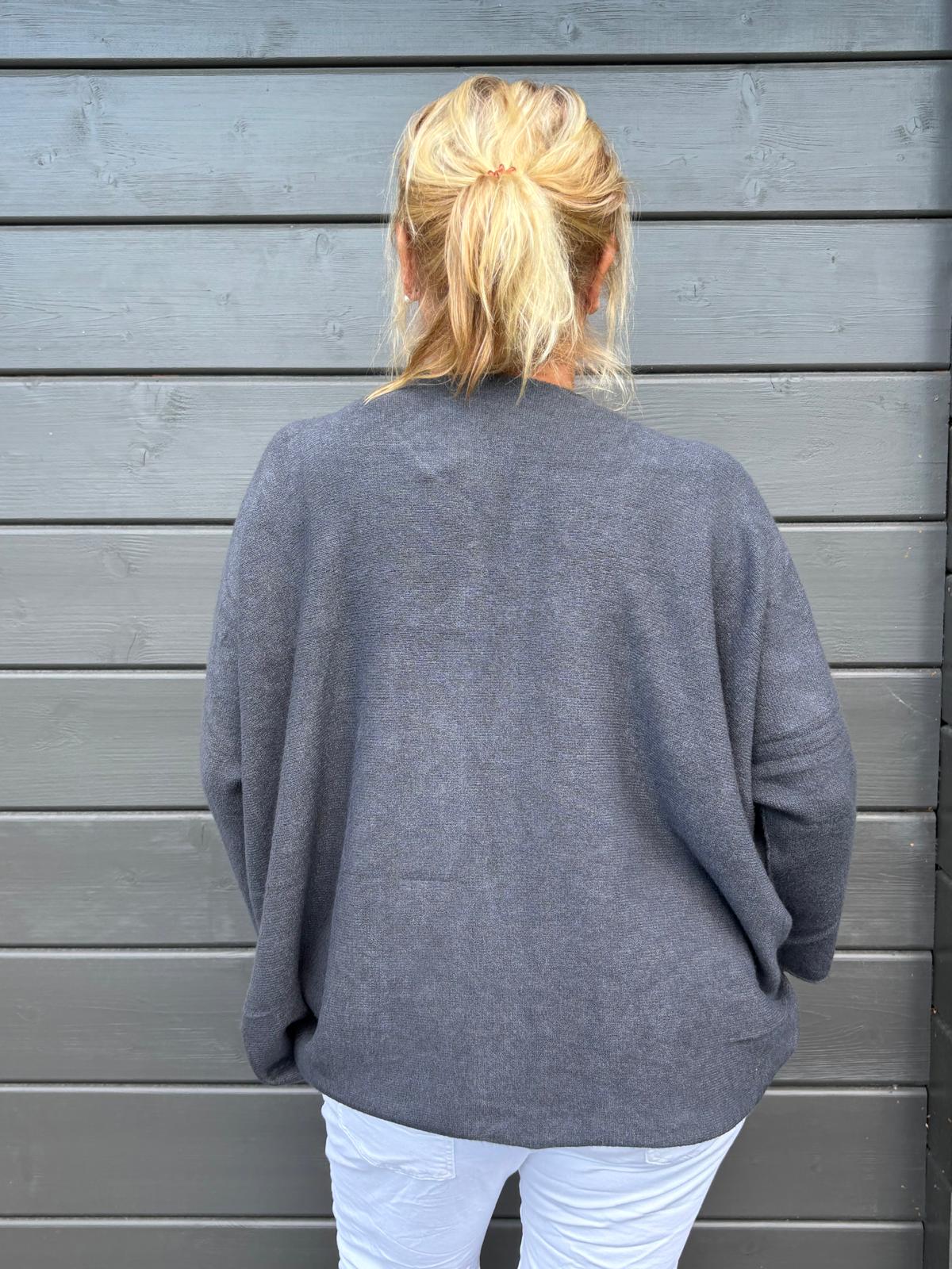 Reilumpi neule  harmaa