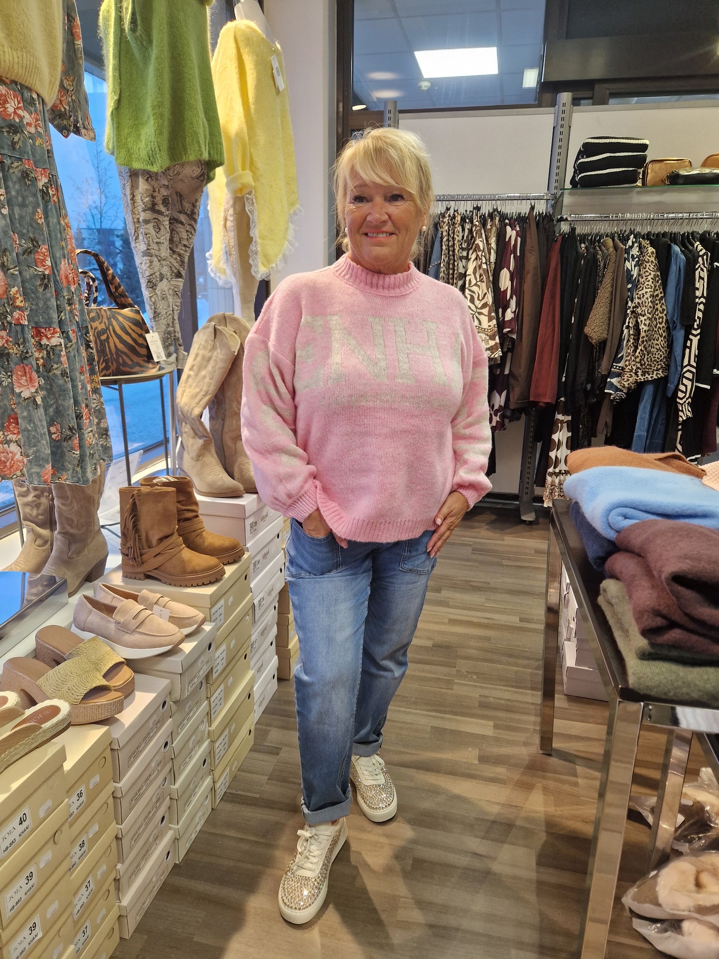 Oversize neule   roosa