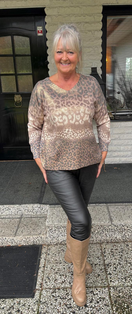 Kullankimaltava neulepusero