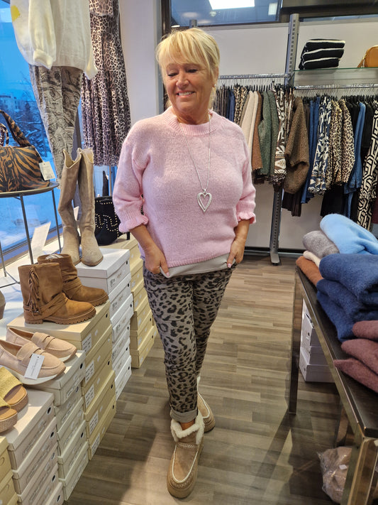 Siro frillahiha neulepusero roosa