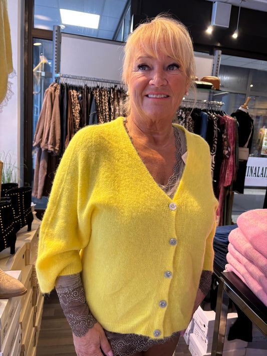 Baby Alpakka neuletakki keltainen