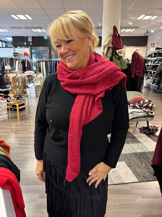 Reilu kolmiohuivi viininpunainen