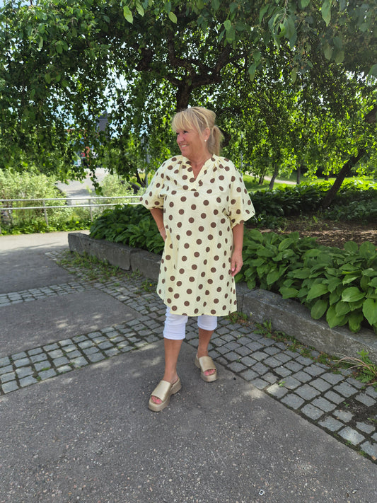 Oversize pallotunika keltainen