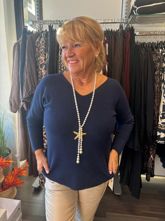 Neulepusero tummansininen