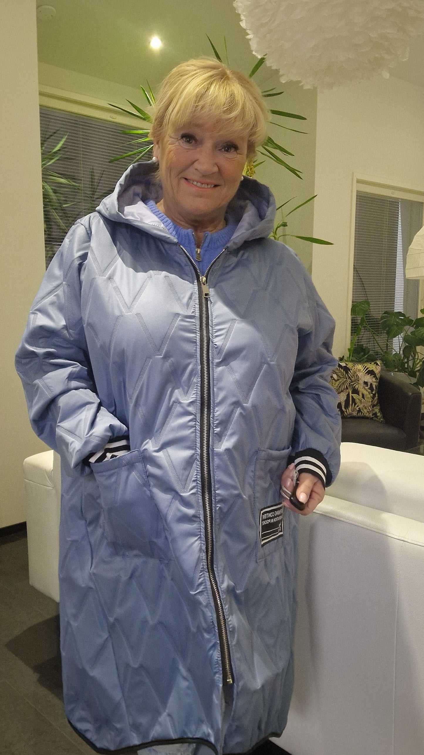 Plussize takki farkkusininen