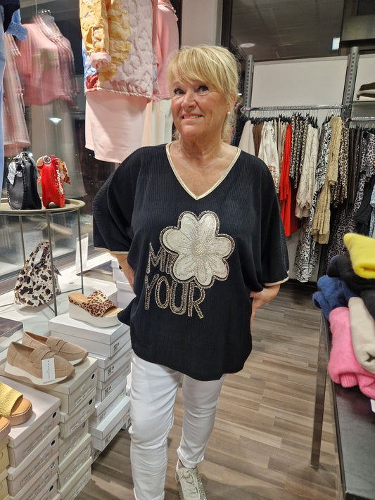 PLUSPLUSSIZE PUSERO musta