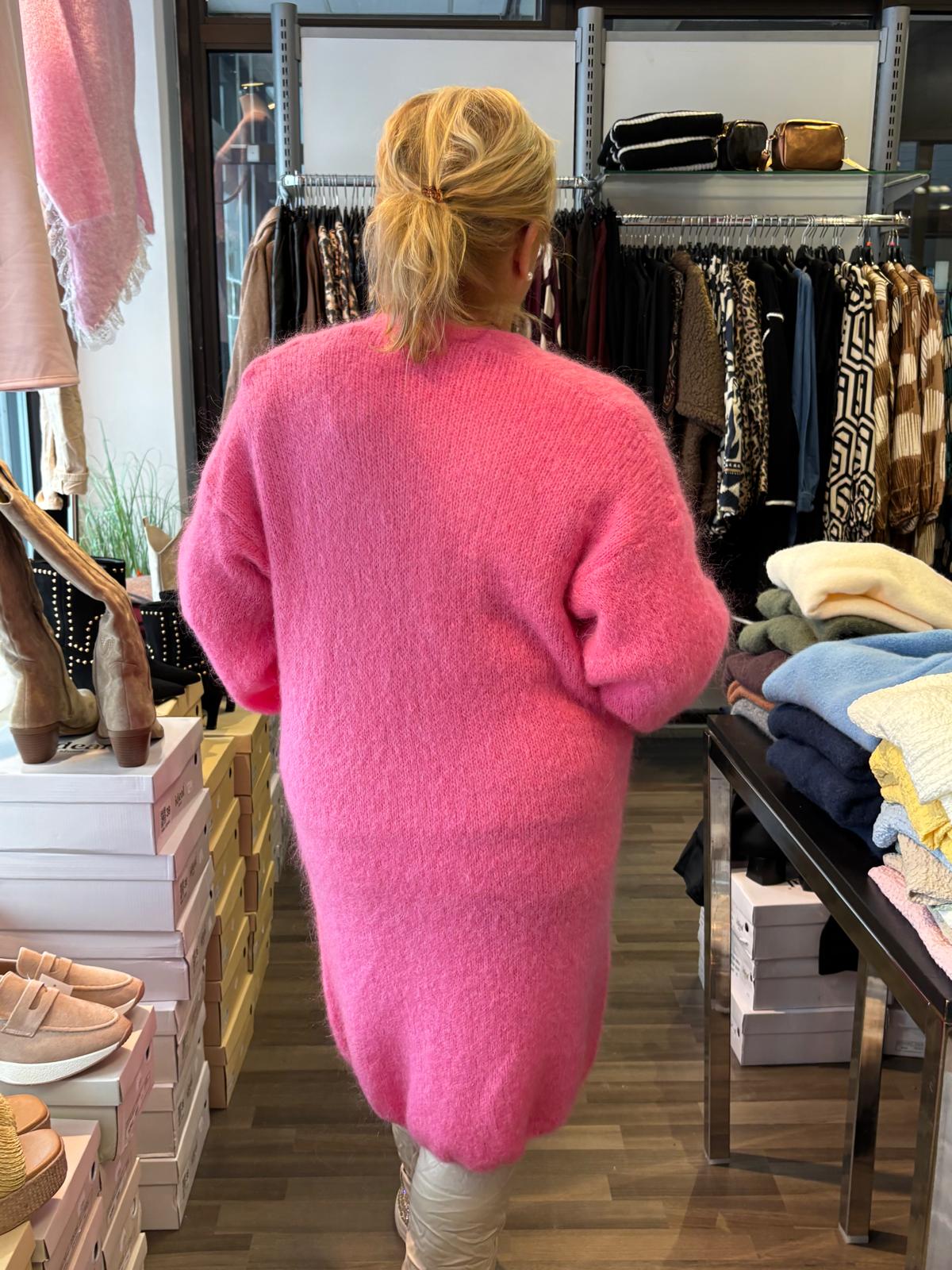 Mohair neuletakki pinkki