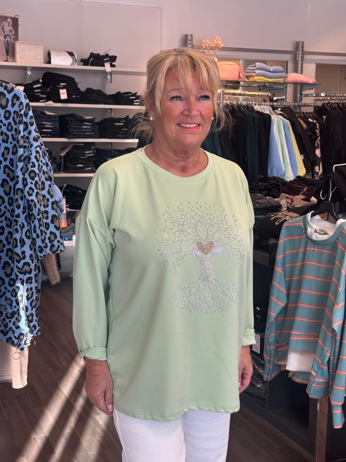 Kevyt college pusero pistaasin vihreä