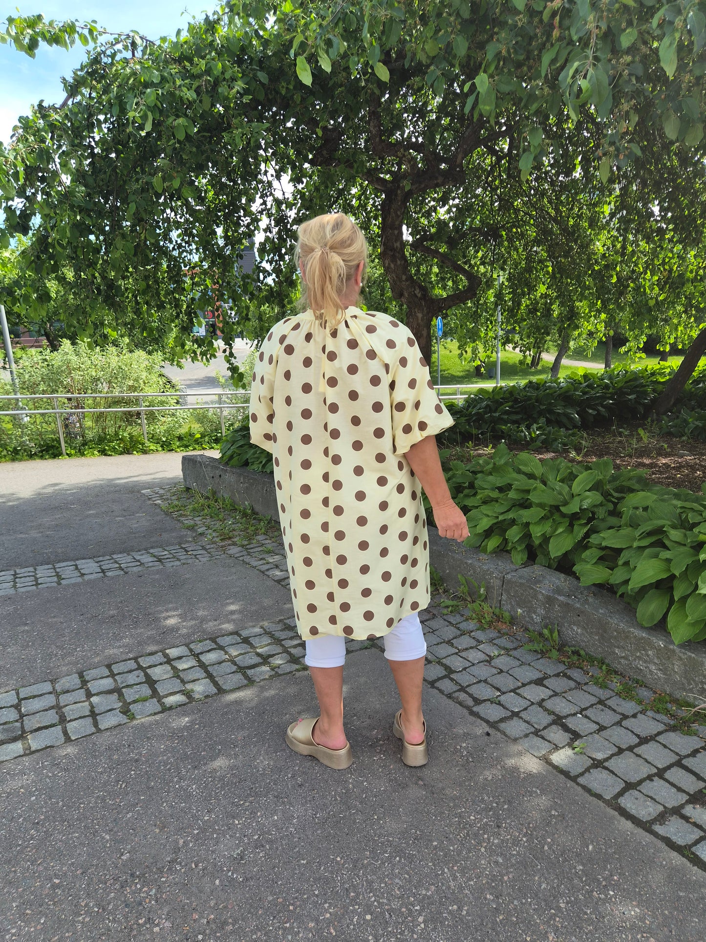 Oversize pallotunika keltainen