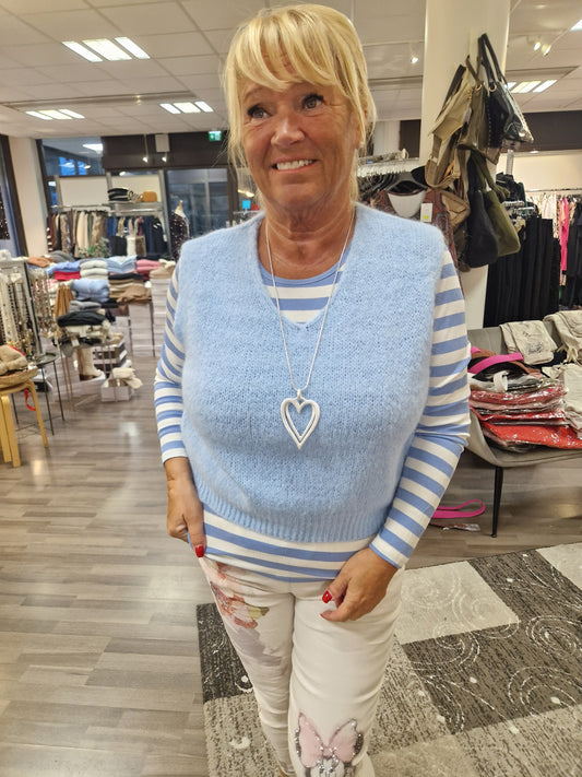 Neuleliivi  sky blue