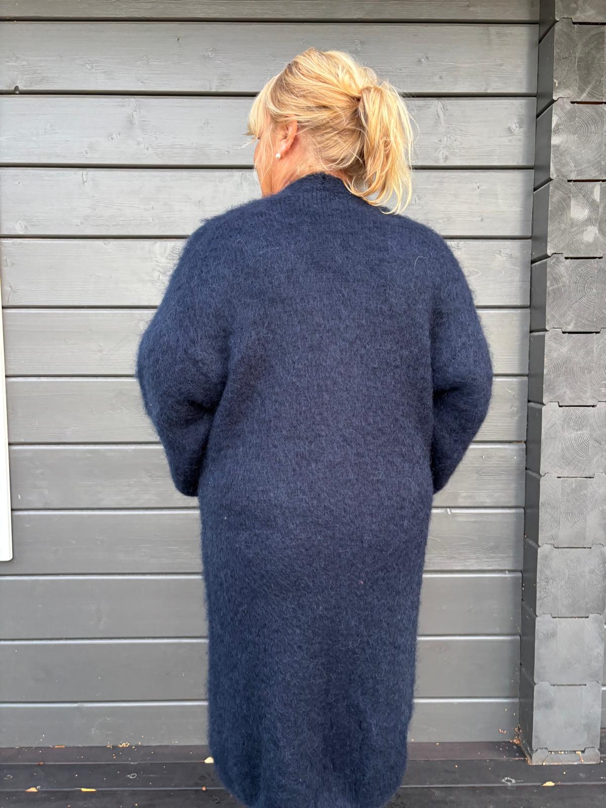 Mohair neuletakki navy blue