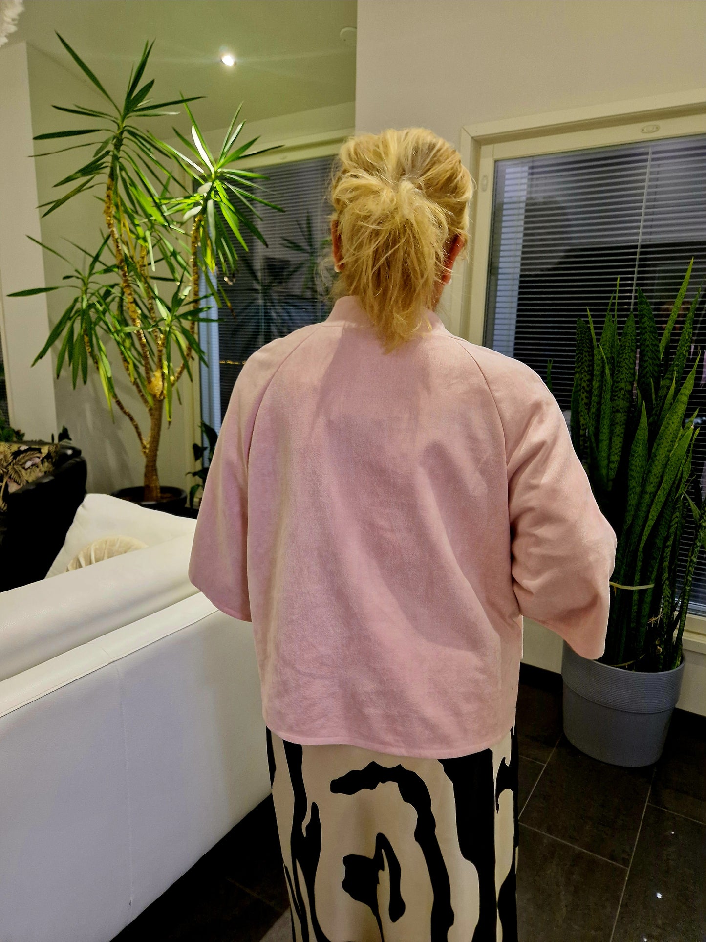 A-linjainen jakku roosa