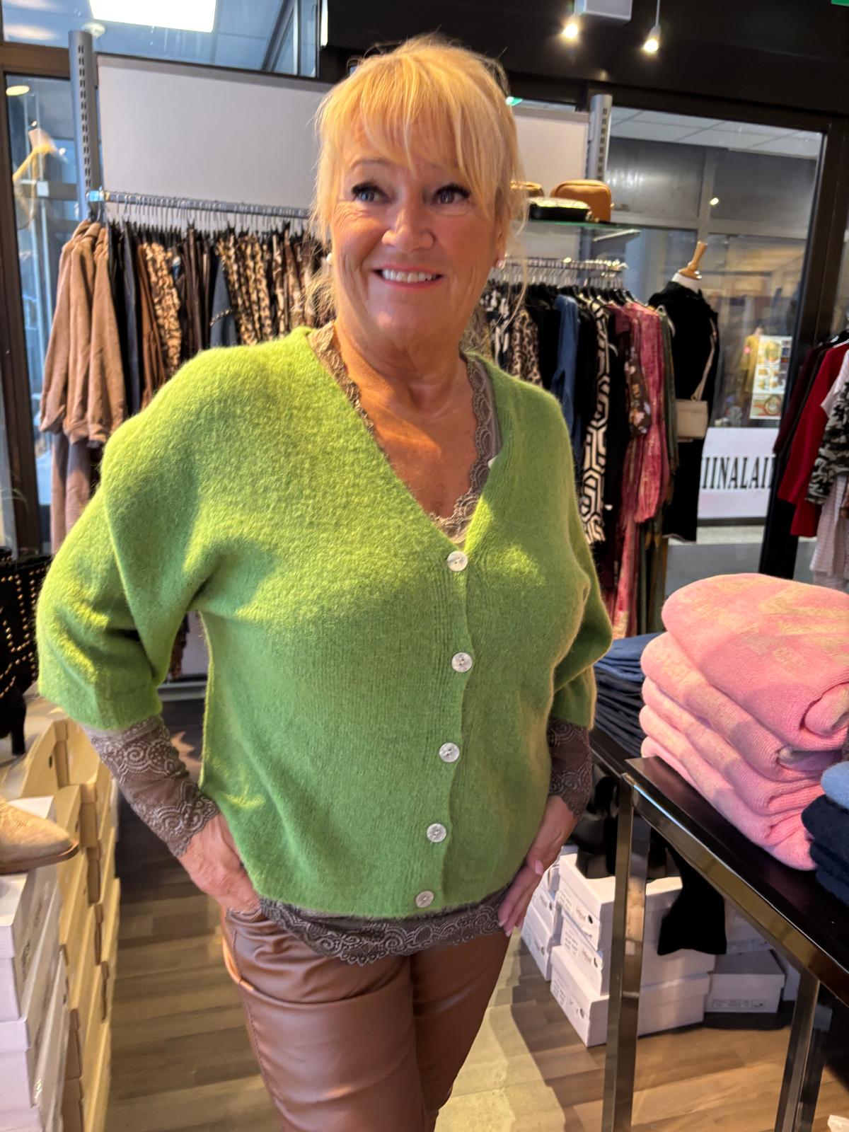 Baby Alpakka neuletakki vihreä