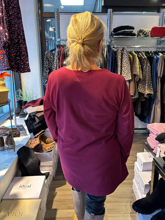 Pehmeä pusero  viininpunainen