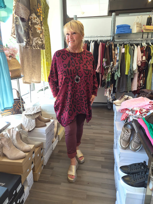 Plussize tunika viini