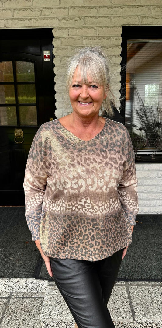 Kullankimaltava neulepusero