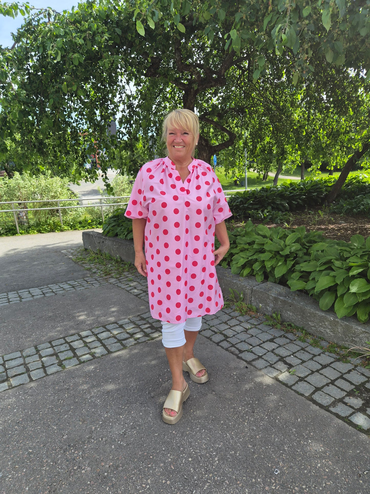 Oversize pallotunika pinkki