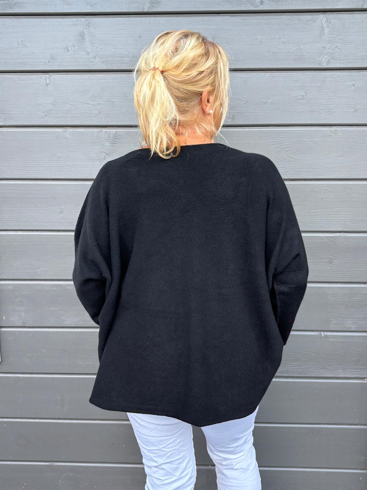 Reilumpi neule musta