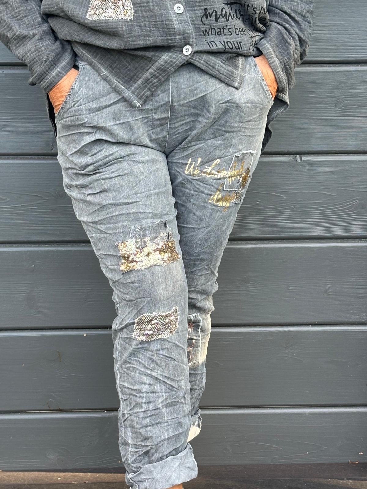 Fall Art stretch housu harmaa