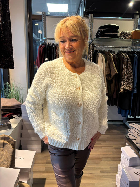 Pörrö jakku  luonnonvalkoinen