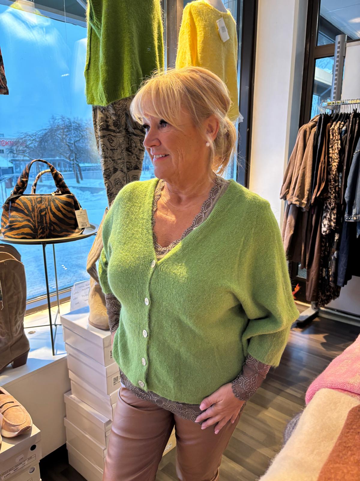 Baby Alpakka neuletakki vihreä