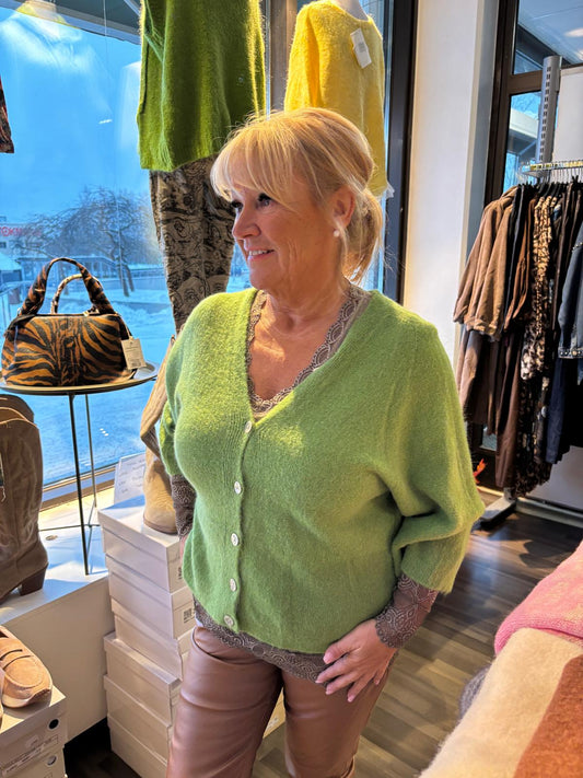 Baby Alpakka neuletakki vihreä