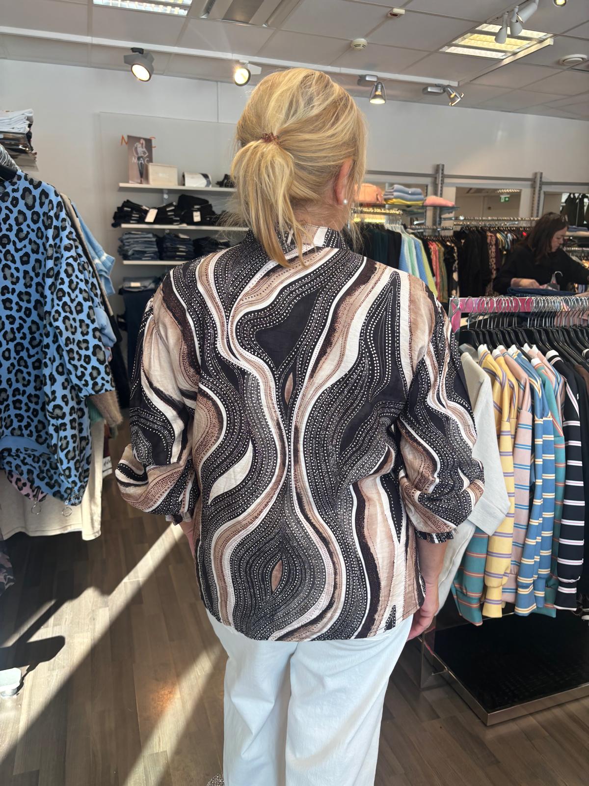 Viskoosipusero ruskea/beessi sävyinen