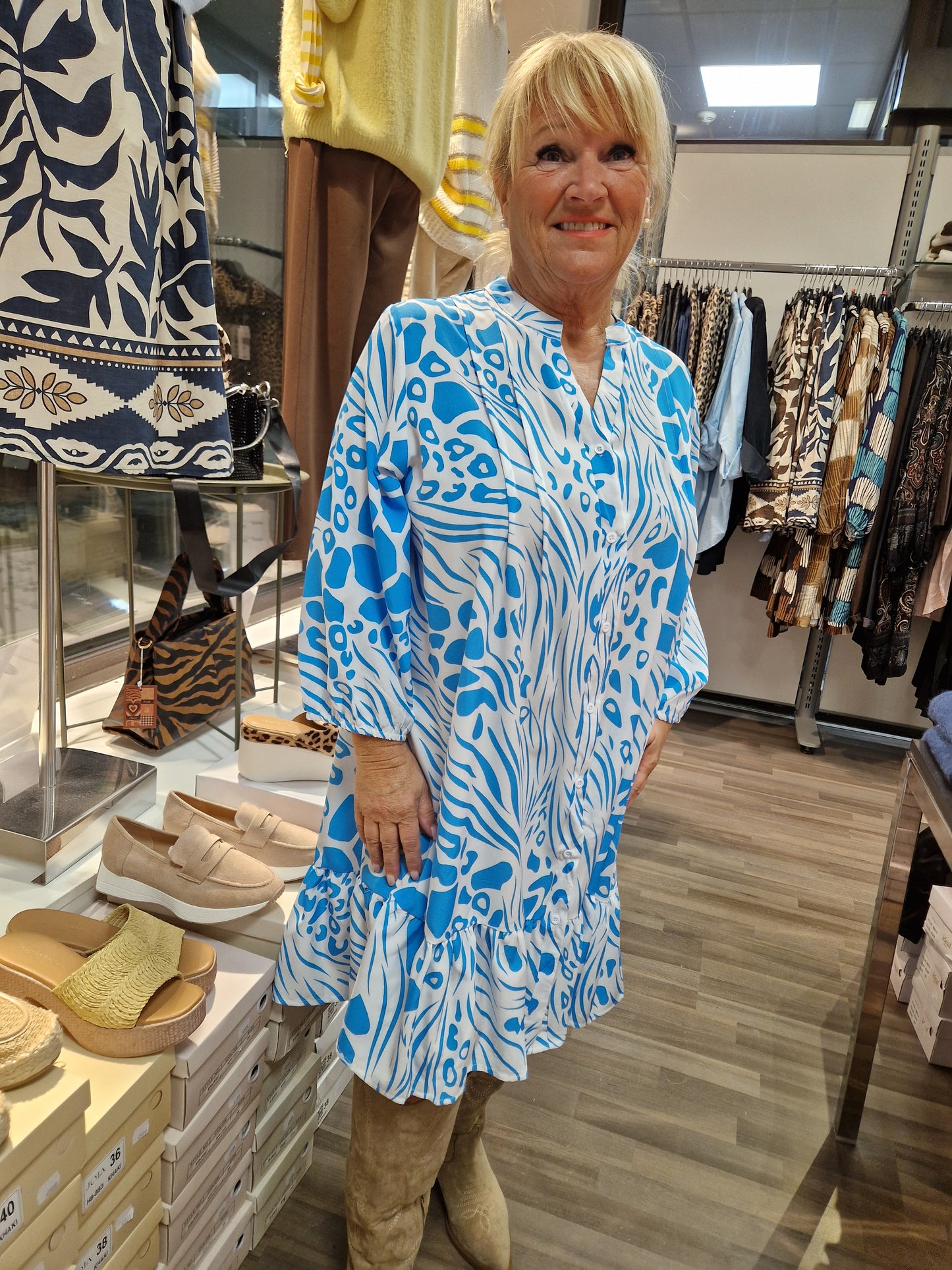 PLUSSIZE Tunika/mekko  sininen