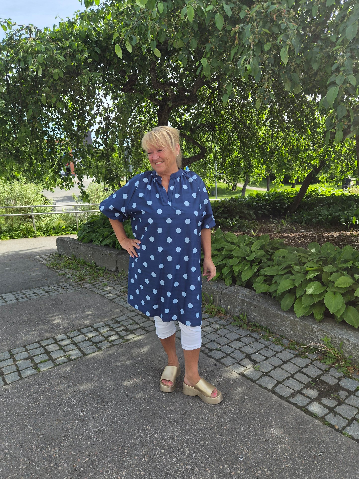 Oversize pallotunika sininen