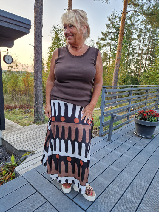 Puolihame oranssi kuvio