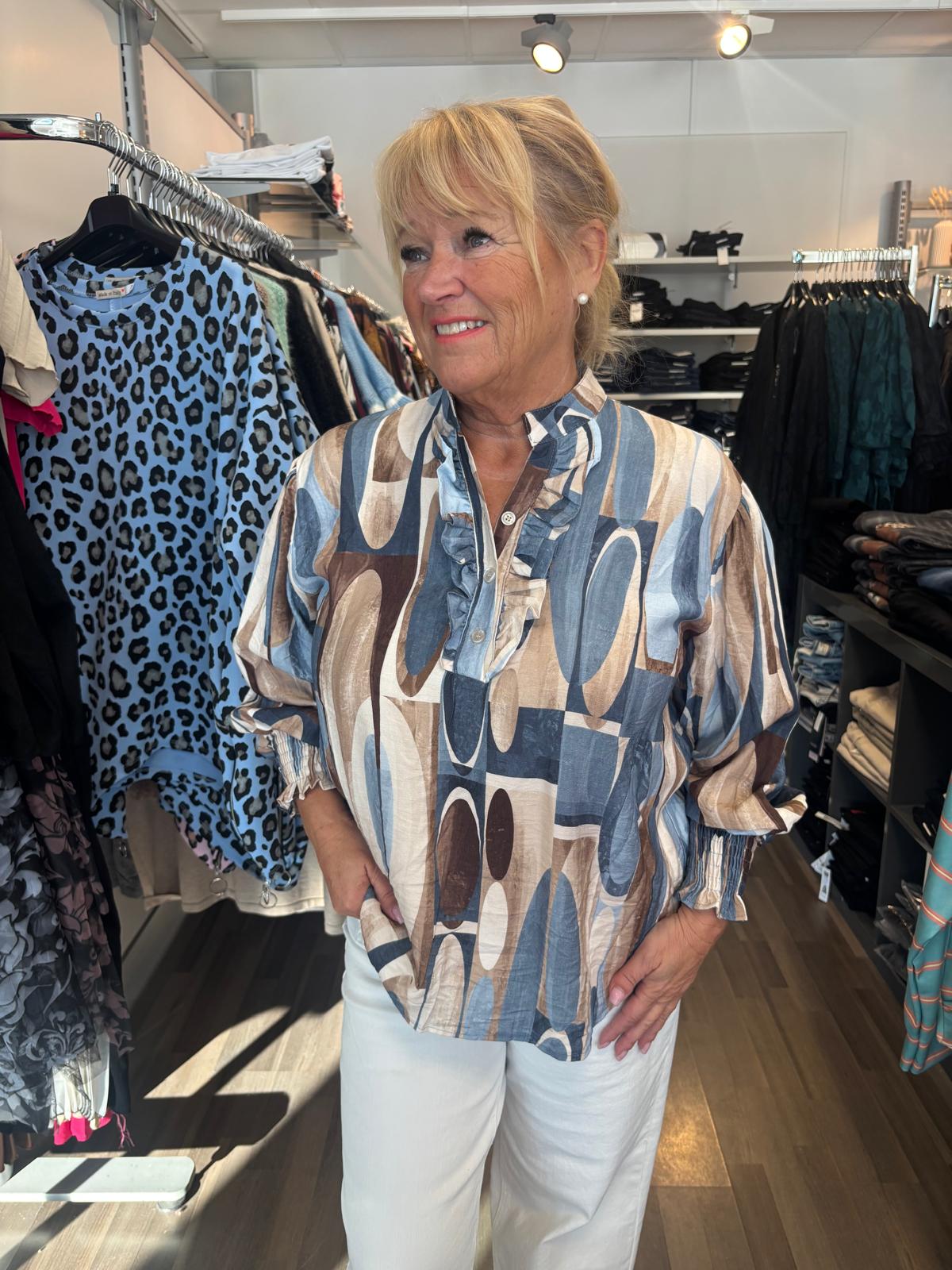 Viskoosipusero sininen