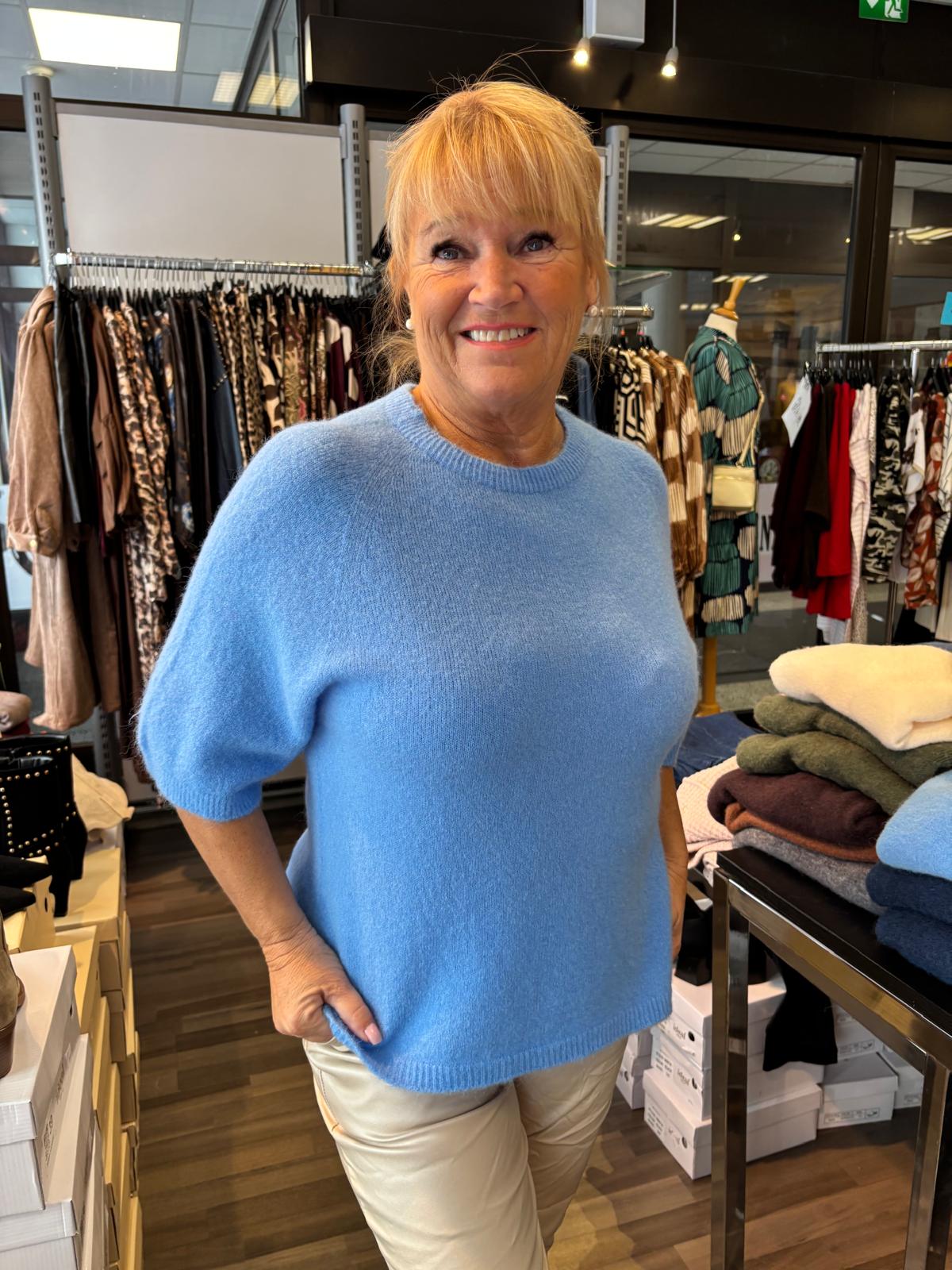 Alpakka-sekoite neule sky blue