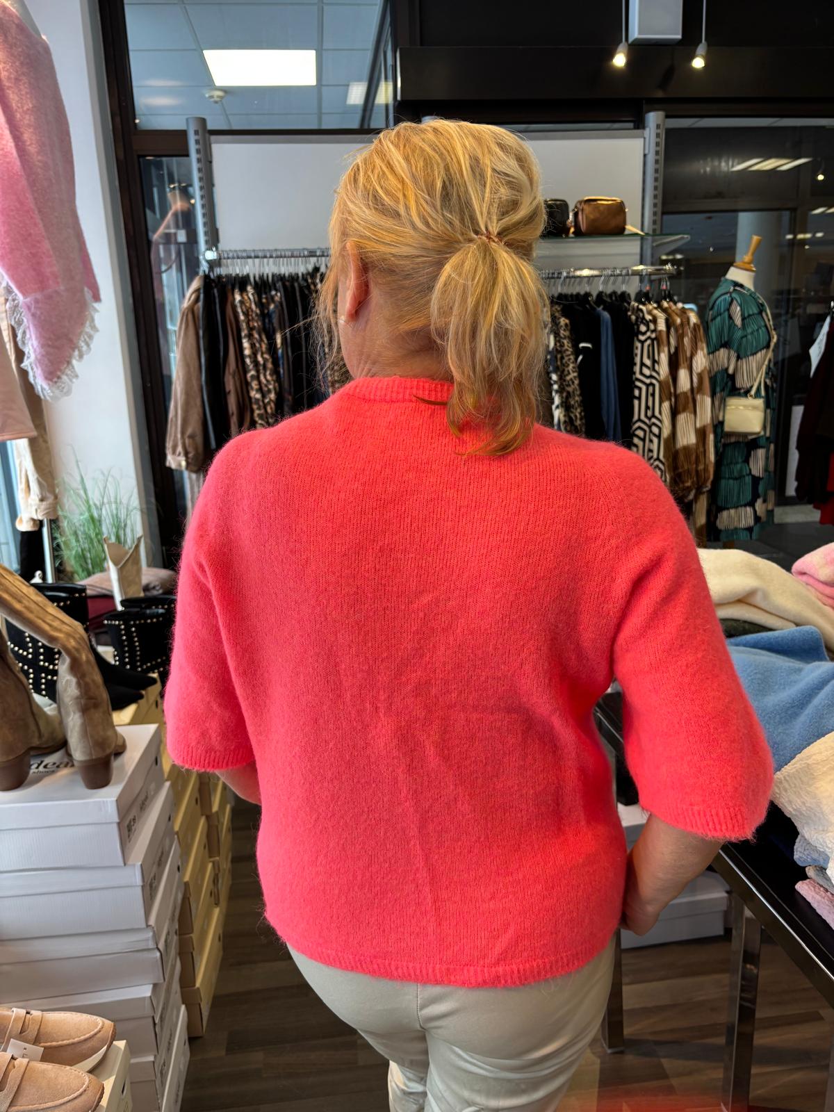 Alpakka-sekoite neule oranssi