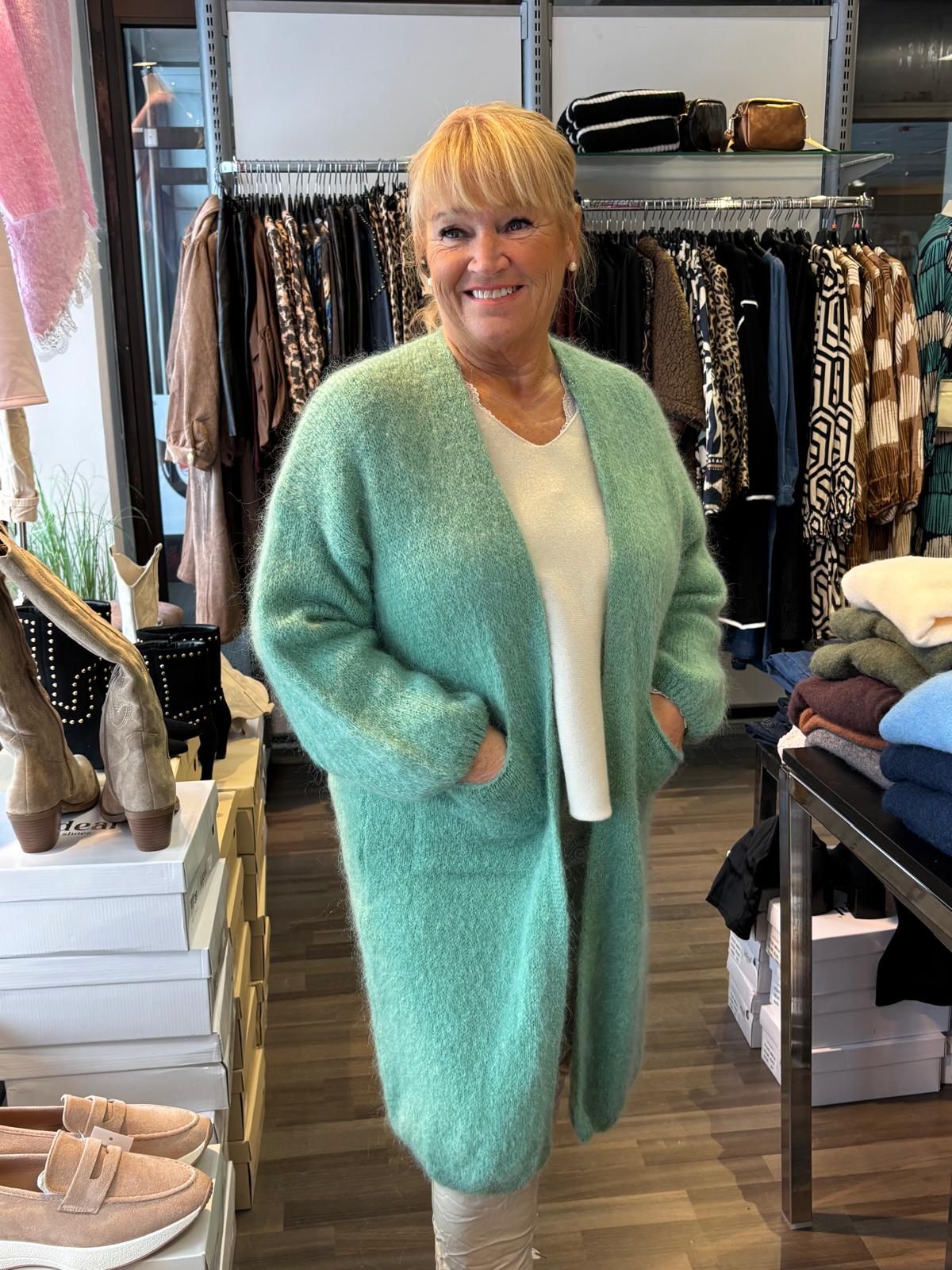 Mohair neuletakki vedenvihreä/aqua