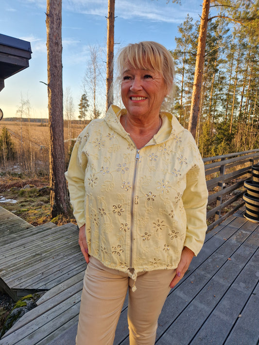 Puuvillahuppari keltainen