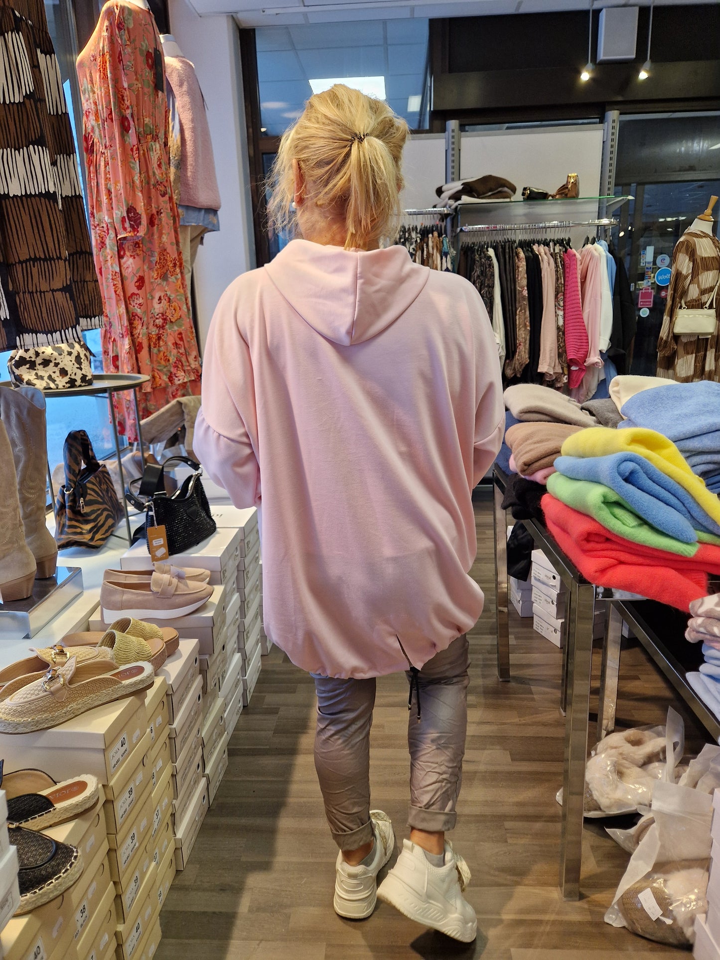 NewYork huppari  plussize  roosa