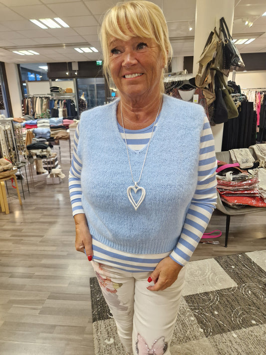 Neuleliivi  sky blue