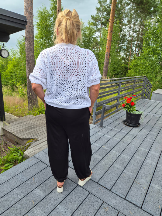 Kesäneule pitsikuvio valkoinen