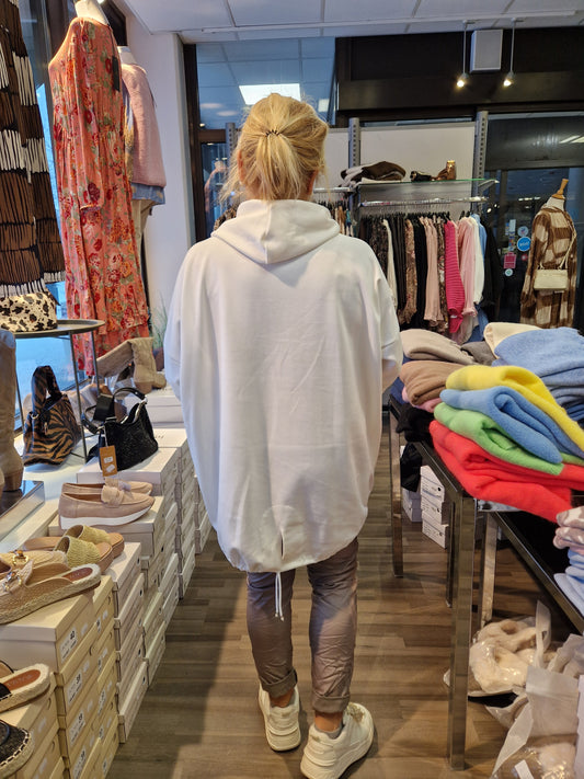 NewYork huppari  plussize  valkoinen