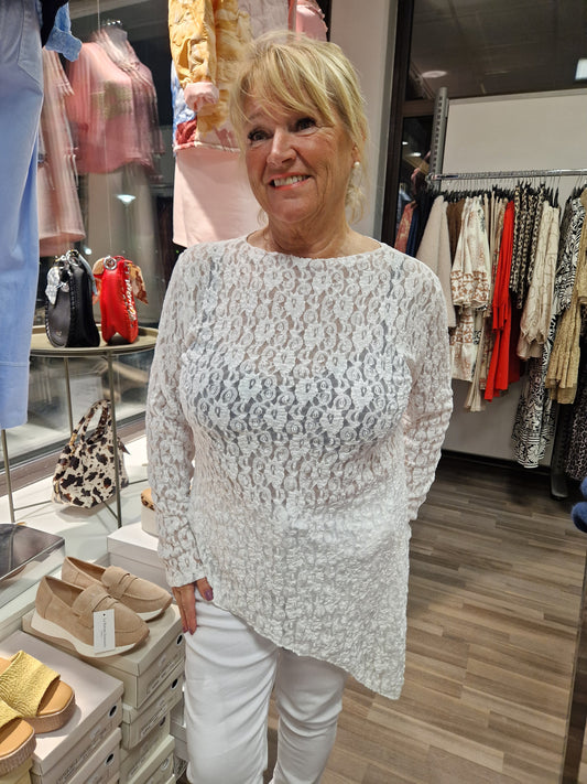 Pitsitunika valkoinen