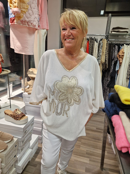 PLUSPLUSSIZE PUSERO valkoinen