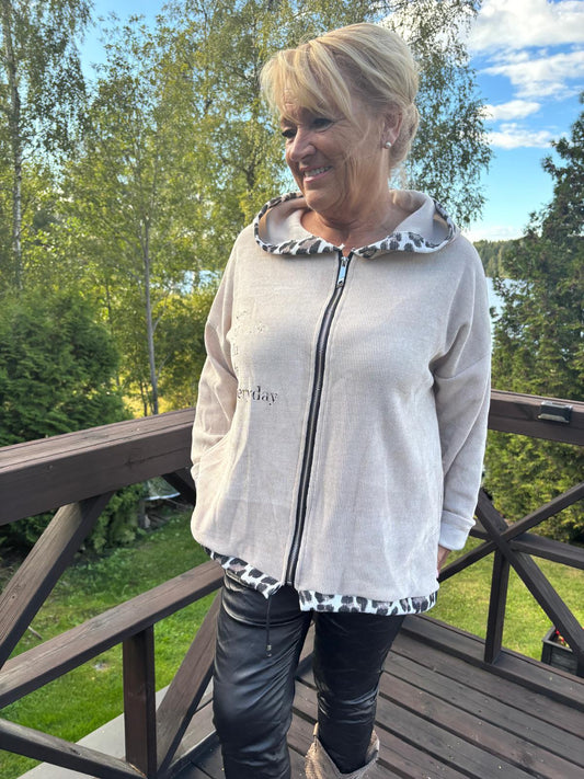 Sametti huppari vaalea beessi