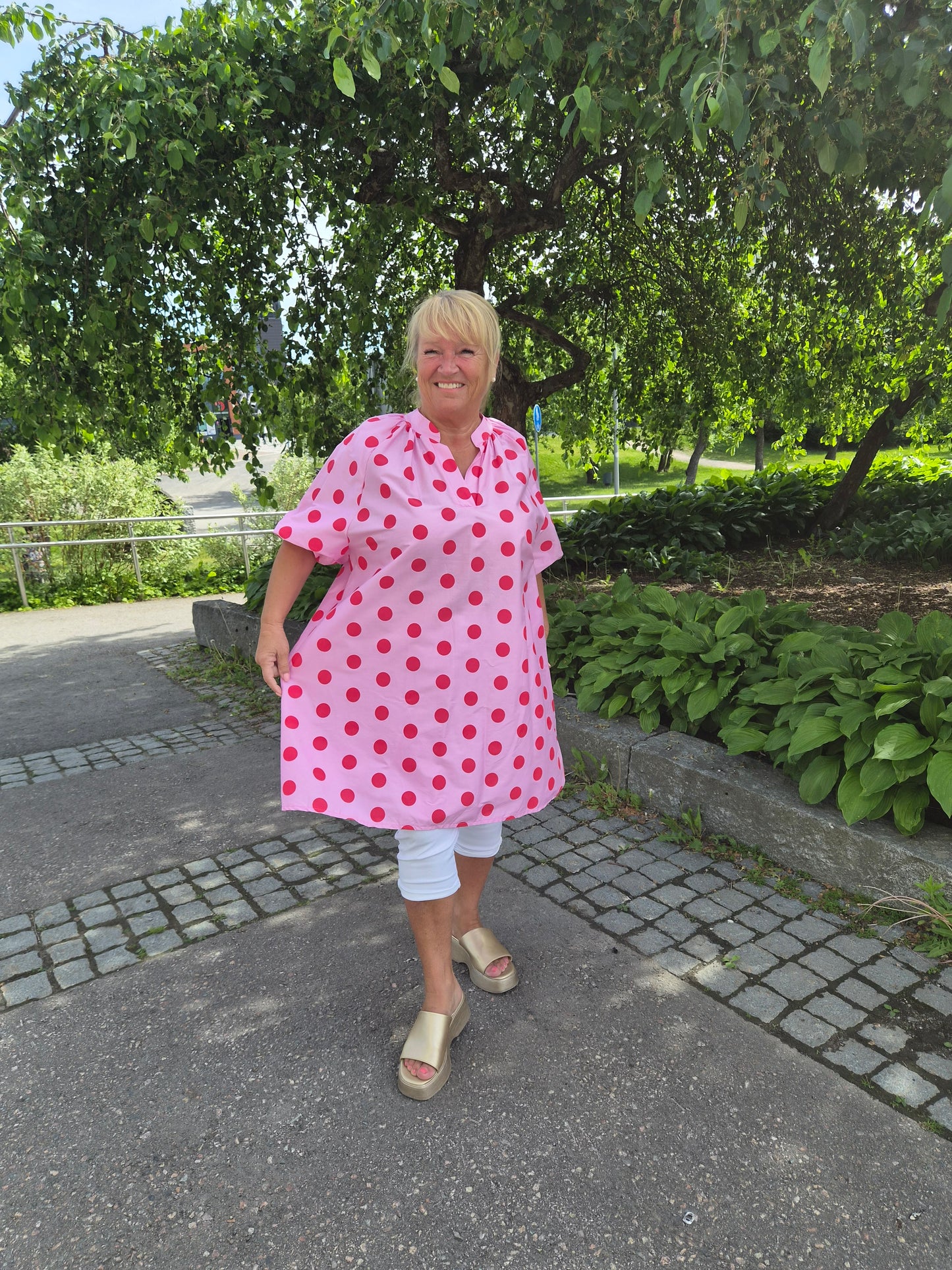 Oversize pallotunika pinkki