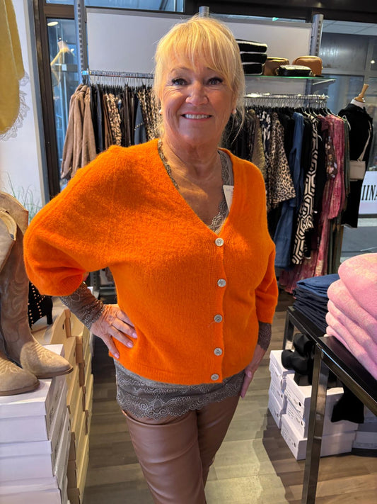 Baby Alpakka neuletakki oranssi