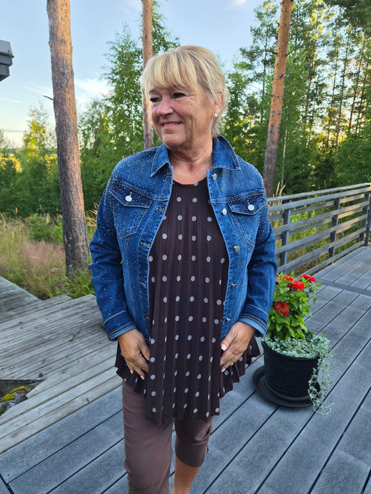Farkkutakki blingillä