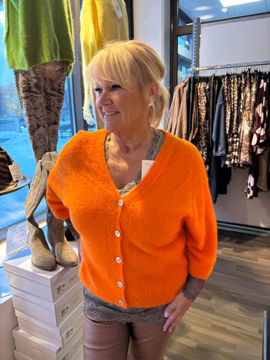 Baby Alpakka neuletakki oranssi