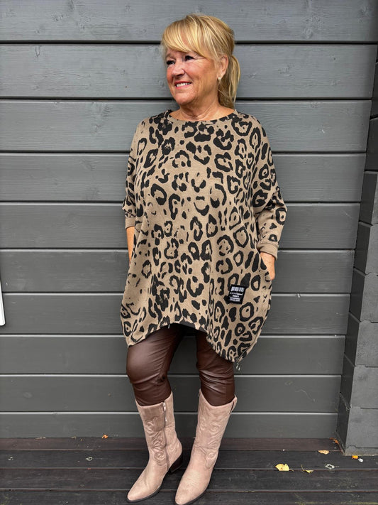 Plussize tunika fango